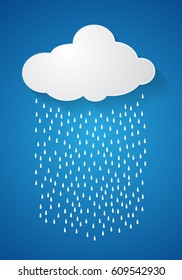 rain clouds, storm, vector illustration