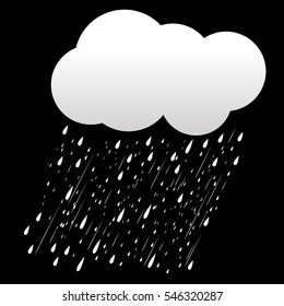  rain clouds, storm,Rain icon isolated on background