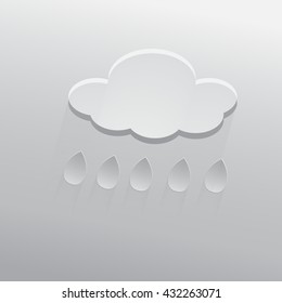 Rain clouds, vector