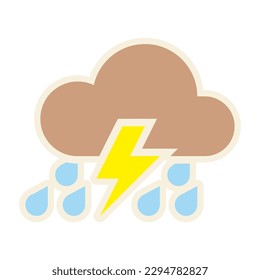 Rain podría Parche V66 Parche Streetwear, Urban Design Brown y Blue Colours Parche Uso comercial