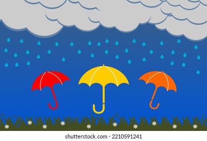 Rain Day Or Your Business Logo Template Illustration