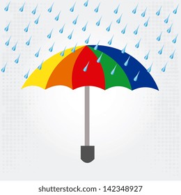 rain design over white background vector illustration