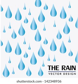 the rain design over white background vector illustration
