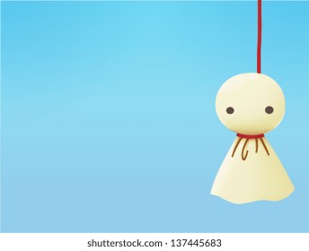 Rain Doll - Teruterubozu - Vector File EPS10