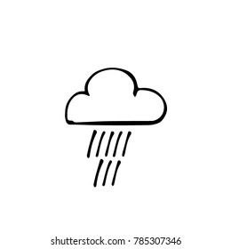Rain Doodle Icon