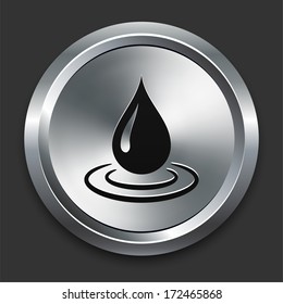 Regen-Drop-Symbol auf der Metallic Button-Kollektion