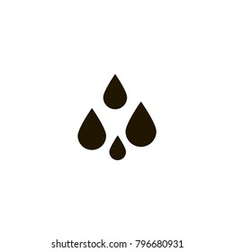 rain drop icon. sign design