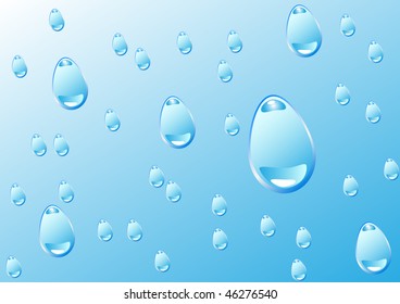 Rain drop on glass