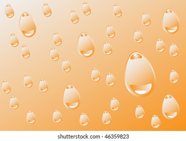 Rain drop on glass. Water background