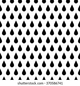 Rain Drop Pattern. Drops Background in Vector