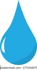 Rain drop / water drop droplet vector icon for drink, water, rain, sanitization, humidity, moisture, hydration concept
