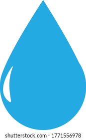 Icono vectorial de gota de lluvia/gota de agua para beber, agua, lluvia, sanitización, humedad, humedad, concepto hidratante