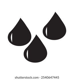 Ícone de gota de chuva e gota de água, gota de tintas, gota de óleo, gotejar líquido, clima de leite e bebida, ícone de gotas de lágrimas ilustração vetorial.