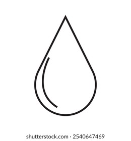 gota de lluvia y gota de agua, gota de tintas, gota de aceite, goteo de líquido, clima de leche y bebida, gotas de lágrimas icono de Ilustración vectorial.