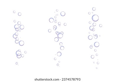 Rain droplets. Realistic underwater air bubbles. Soda pop. Champagne. Soap Water Bubbles. Water vapor bubbles condensed on glass. Air bubbles stream. Water rain drops or steam shower. Fizzy water