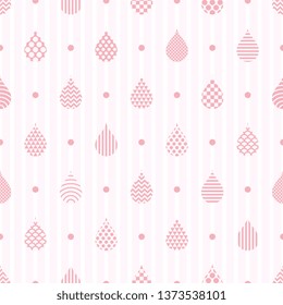 Rain drops background. Seamless pattern vector.