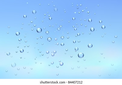 rain drops on the glass