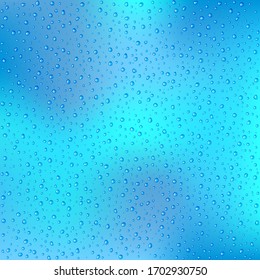 Rain Drops on Glass Pattern. Large section. Easy to change colour with global swatches