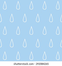 Rain drops pattern on blue background.