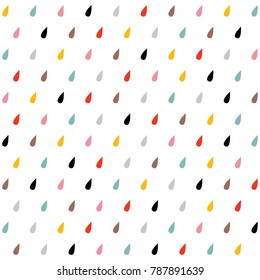 Rain drops pattern. vector illustration file