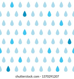 Seamless Watercolor Rain Pattern Vector Illustration Stock Vector ...