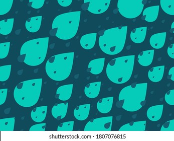 La lluvia cae sin problemas. Fondo abstracto vintage otoñal con caídas. Fondo para superficies, impresión en papel y tela. Ilustración del vector
