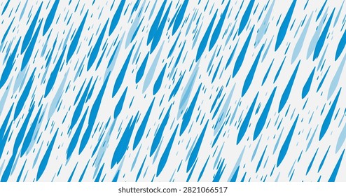 Rain Drops Seamless Pattern on White Background Eps 10