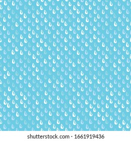 rain drops seamless vector pattern