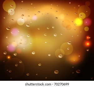 rain drops vector background