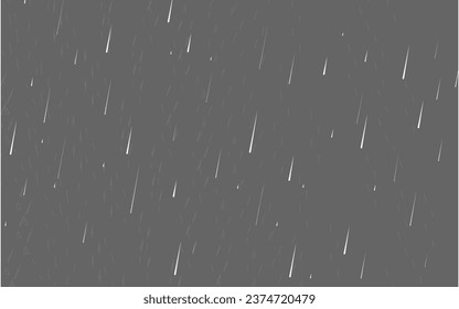 rain drops vector background effect, hard rain effect