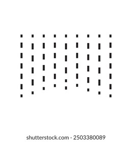 rain falling line eps vector