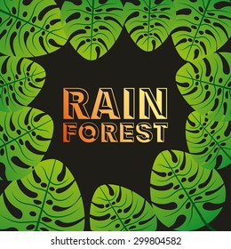 rain forest  design, vector illustration eps10 graphic 