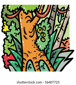 Rain forest illustration