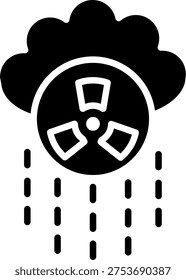 Rain Glyph Icon Vector Design