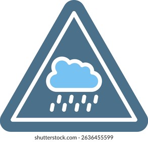 Rain Glyph Two Colour Icon