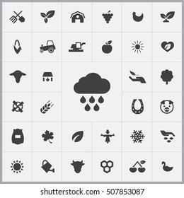rain icon. agriculture, farm icons universal set for web and mobile