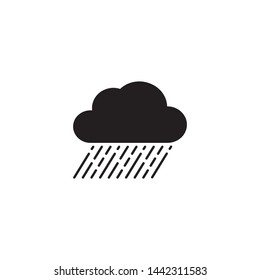 rain icon cloud rain symbol vector design illustration