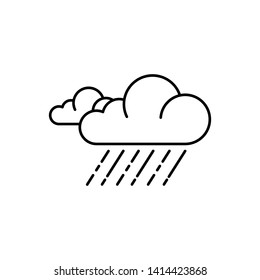 rain icon, cloud rain symbol for your web site design, logo, app, UI vector illustration - vector