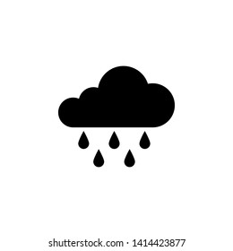 rain icon, cloud rain symbol for your web site design, logo, app, UI vector illustration - vector