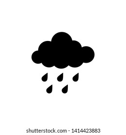 rain icon, cloud rain symbol for your web site design, logo, app, UI vector illustration - vector