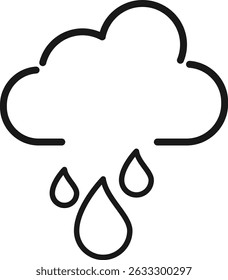 Rain icon. cloud icon vector