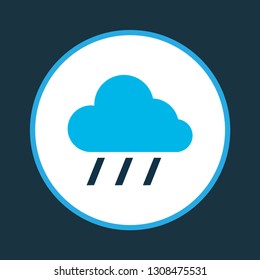 Rain icon colored symbol. Premium quality isolated cloud element in trendy style.