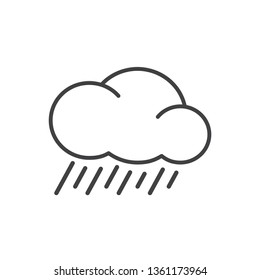rain icon dark vector