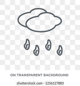 Rain icon. Rain design concept from  collection. Simple element vector illustration on transparent background.