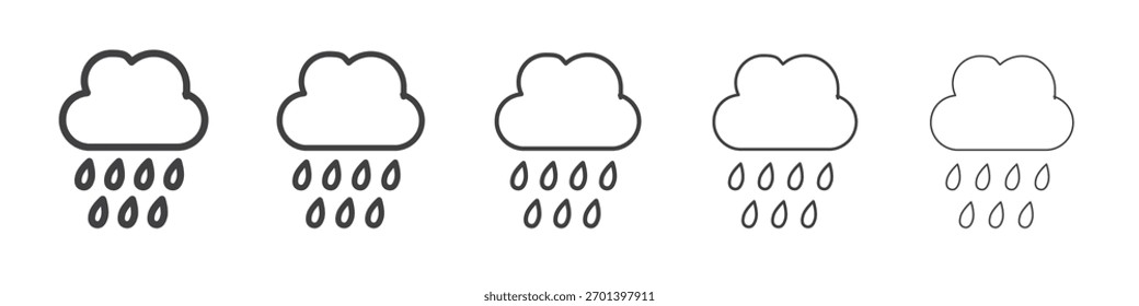 Rain icon design, logo, app, UI. Ilustração vetorial, EPS