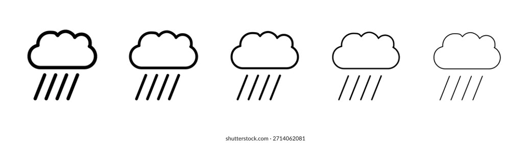 Rain icon design, logo, app, UI. Vector illustration, EPS
