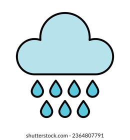 Rain Icon Design For Personal And Comercial Use