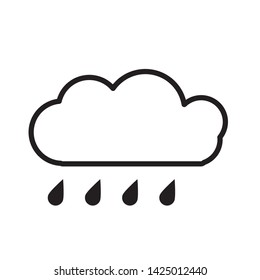rain icon design template vector