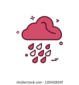 Rain icon design vector