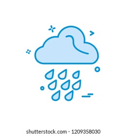 Rain icon design vector